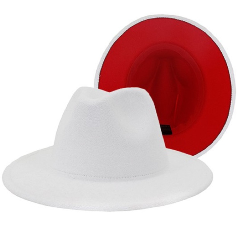 White & Red Fedora🤍❤️